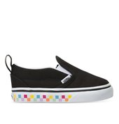 VANS SLIP ON V CHECKERBOARD RAINBOW KIDS  SHOES S21