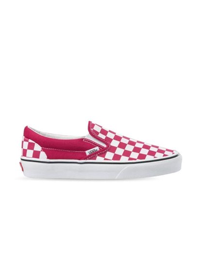 VANS CLASSIC SLIP ON CHECKERBOARD FUCHSIA S21