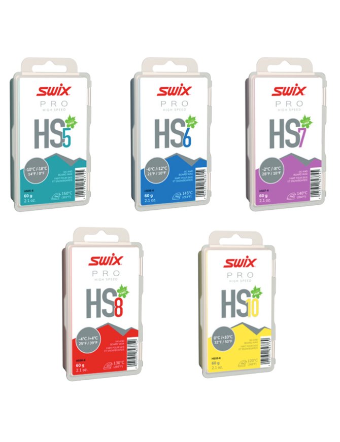 SWIX HS-60 HIGH SPEED GLIDE WAX NON FLOURO 60GM  