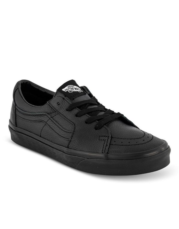 VANS SK8 LOW LEATHER BLACK SHOES - Cherri Pow Boardstore