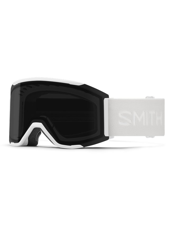 SMITH SQUAD MAG WHITE VAPOR CHROMAPOP SUN BLACK GOGGLES