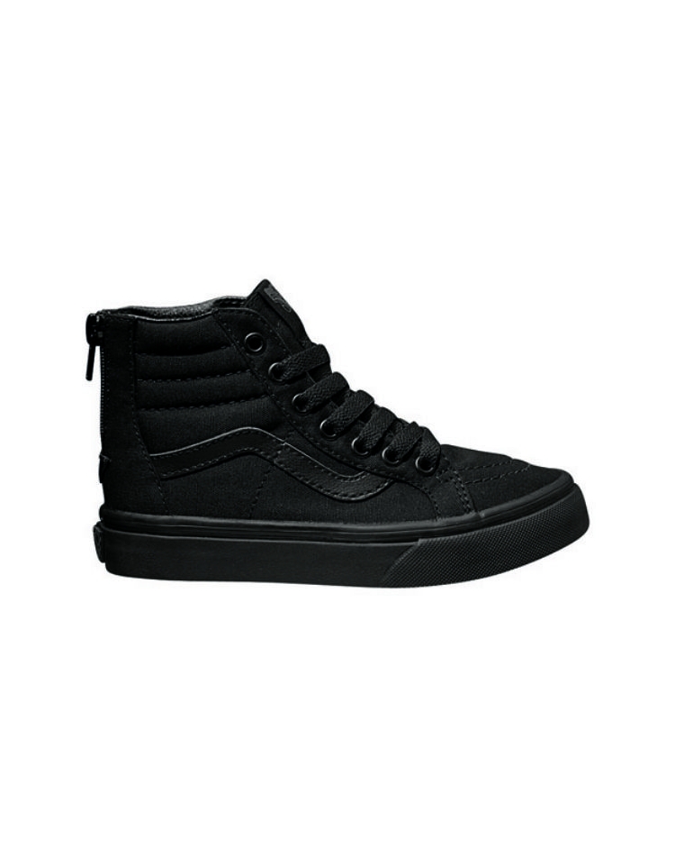 Black vans shoes kids 2025