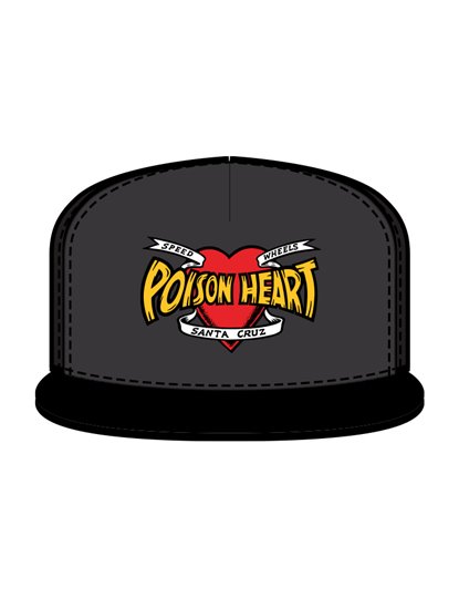 SANTA CRUZ BULLET POISON HEART SNAP BACK HAT S21