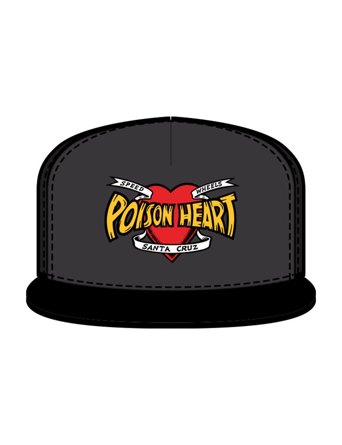 SANTA CRUZ BULLET POISON HEART SNAP BACK HAT S21