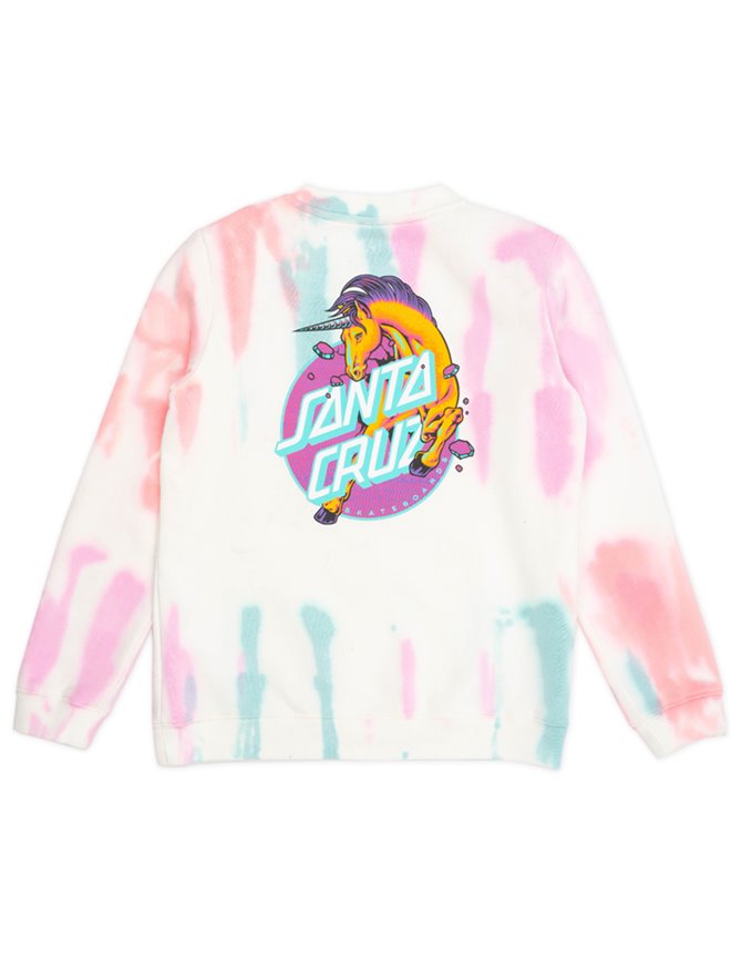 SANTA CRUZ GIRLS UNICORN DOT CREW S21